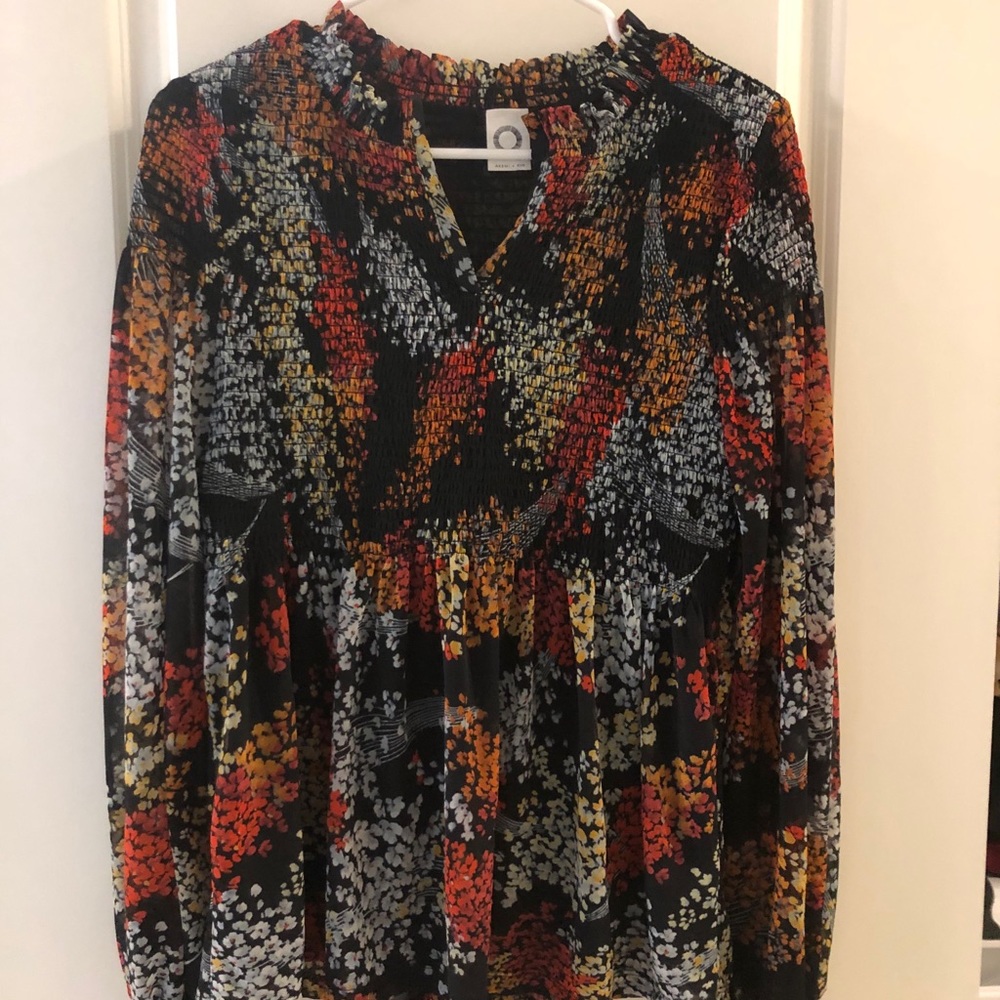 Floral Anthropologie Blouse